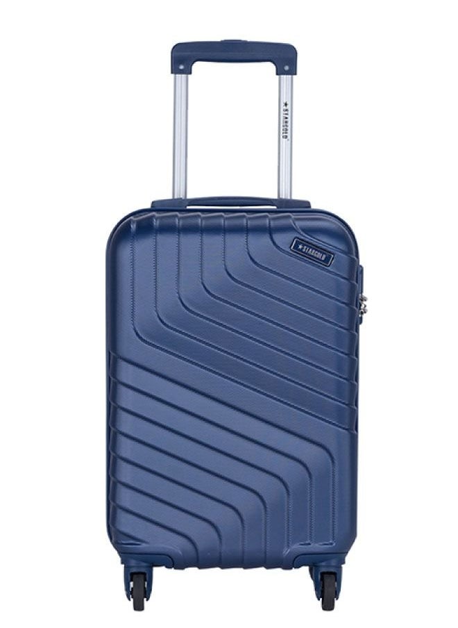 Stargold Single Hardside Spinner ABS Trolley Luggage With Number Lock Bright Blue 20 Inches  - Image 1