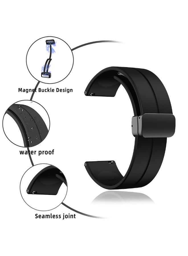 22mm Silicone Strap for Xiaomi Redmi Watch 5 Active Accessories Sports smartwatch bracelet Correa Belt Redmi Watch 5 Lite Strap, Sporty Simple Style Design, Magnetic Buckle Silicone Strap - Image 2