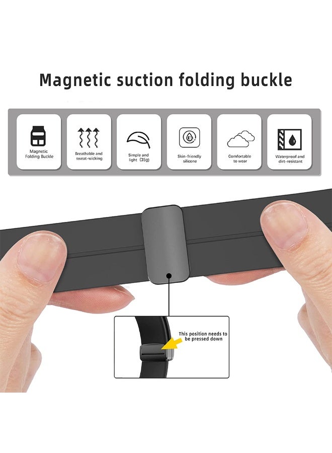22mm Silicone Strap for Xiaomi Redmi Watch 5 Active Accessories Sports smartwatch bracelet Correa Belt Redmi Watch 5 Lite Strap, Sporty Simple Style Design, Magnetic Buckle Silicone Strap - Image 3