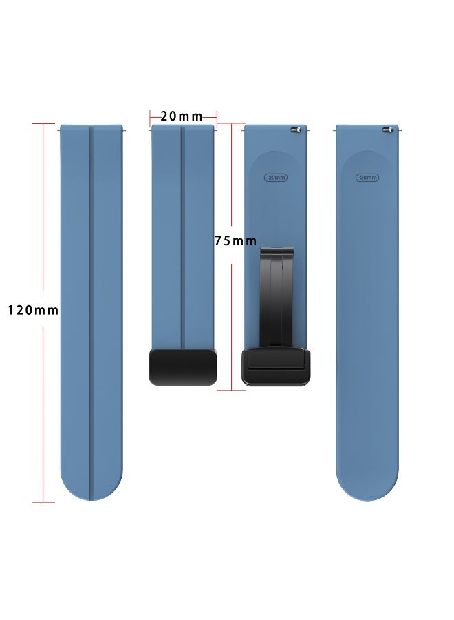 22mm Silicone Strap for Xiaomi Redmi Watch 5 Active Accessories Sports smartwatch bracelet Correa Belt Redmi Watch 5 Lite Strap, Sporty Simple Style Design, Magnetic Buckle Silicone Strap - Image 4