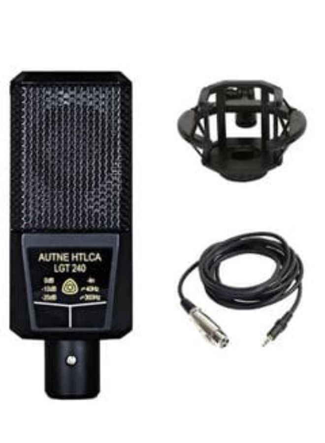 LGT240 Condenser Microphone Studio Cardioid Directional Audio Recording Mic for PC Computer Video Camera Camcorder Live Broadcast Dance Studio Recording. - Image 2