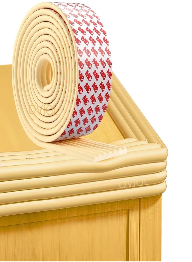 OVIOL 1 Pcs Corner Protector for Sharp Edges Thick Extra Soft Foam Table Corners Edge Protector Baby Proofing Products for Kids Table Desk Furniture, 6.5ft (2mtr) (Cream, Pack of 1) - Image 1