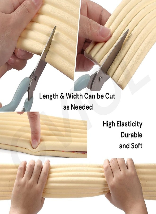 OVIOL 1 Pcs Corner Protector for Sharp Edges Thick Extra Soft Foam Table Corners Edge Protector Baby Proofing Products for Kids Table Desk Furniture, 6.5ft (2mtr) (Cream, Pack of 1) - Image 4