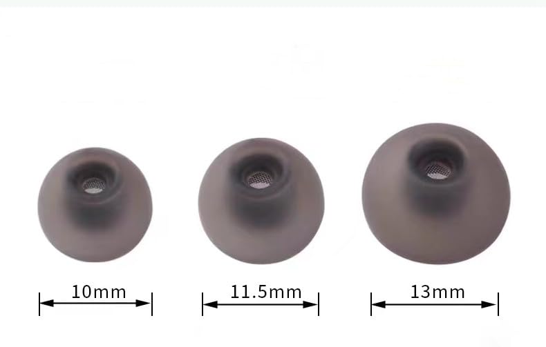 Wiki VALLEY 6 Pairs Silicone Eartips for Galaxy Buds 2 Ear Tips,Upgraded 3 Size Anti-Slip Tips with Dust Guard for Samsung Galaxy Buds 2 Replacement Tips,Flexible SM-R177 Ear Tips Fit in The Charging Case-Black - Image 3