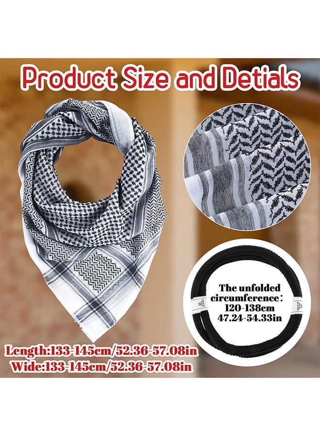 Wrap Scarf Arabic Turban Tactical Desert Neck Headwear Wrap for Men Women, Arab Scarf - Image 2