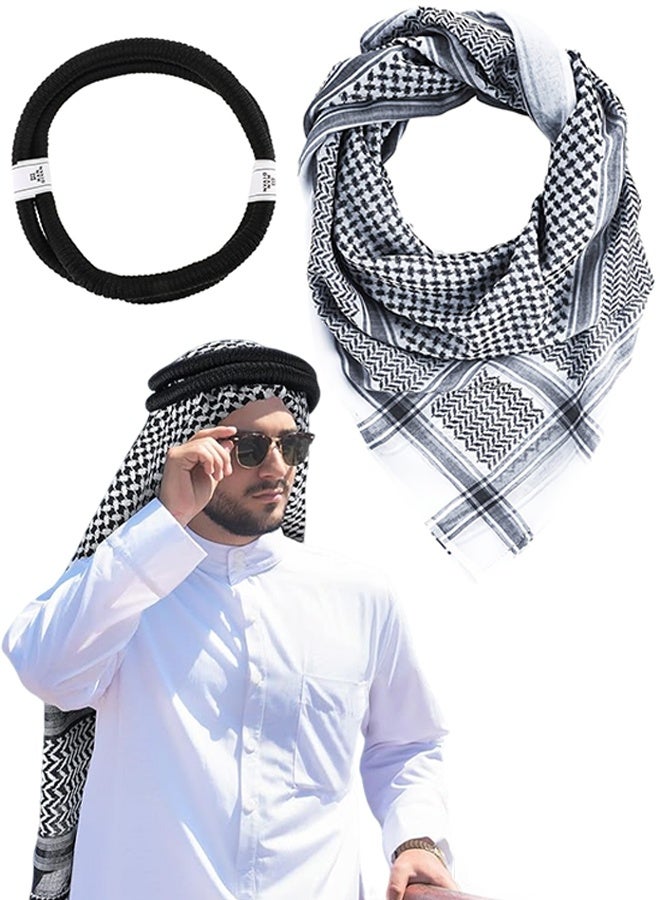 Wrap Scarf Arabic Turban Tactical Desert Neck Headwear Wrap for Men Women, Arab Scarf - Image 1
