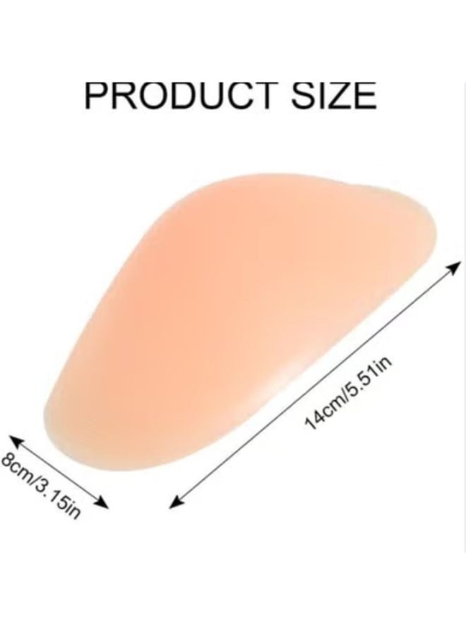 2 Pieces Shoulder Push-up Pads Soft Silicone Adhesive Shoulder Pads Anti-Slip Enhancer Shoulder Pads for Women - Image 2