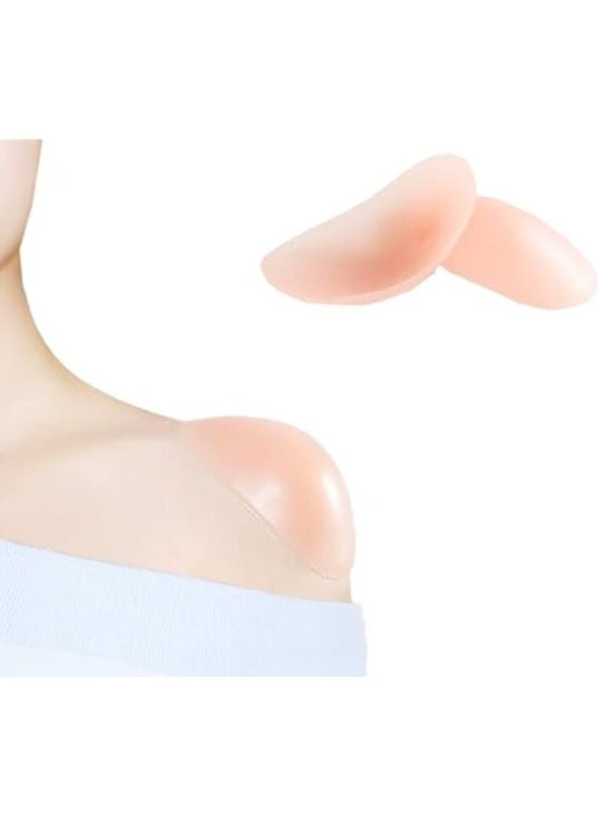 2 Pieces Shoulder Push-up Pads Soft Silicone Adhesive Shoulder Pads Anti-Slip Enhancer Shoulder Pads for Women - Image 1