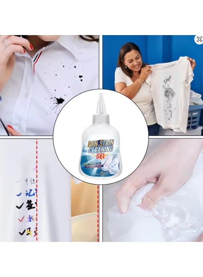 جل مزيل بقع أقلام الحبر للملابس - مزيل فعال لبقع حبر الأقلام، مزيل حبر دائم، مزيل طلاء لطيف، 200 غرام - Image 5
