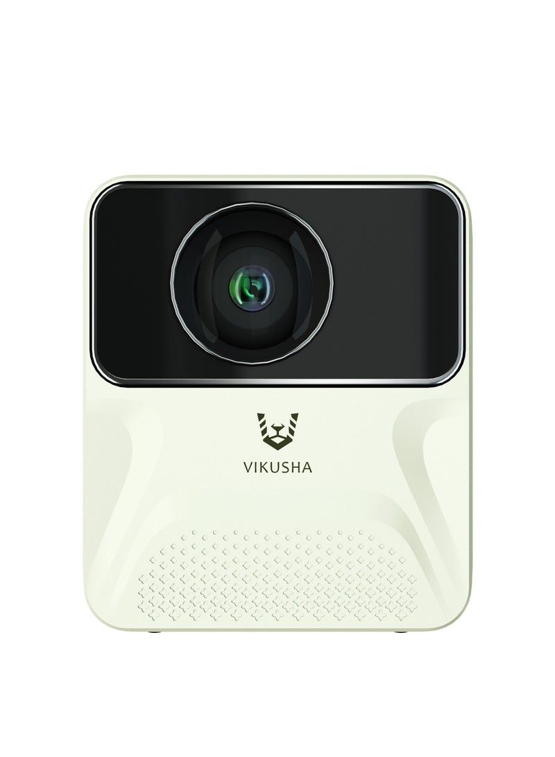 فيكوشا Android WiFi ، جهاز عرض الوسائط المتعددة بتقنية Bluetooth HD مع مكبر صوت مدمج للأفلام ، والألعاب ، والاحتفالات التجارية والحفلات - Image 1