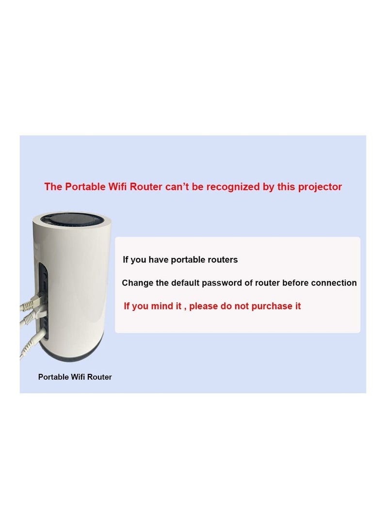 فيكوشا Android WiFi ، جهاز عرض الوسائط المتعددة بتقنية Bluetooth HD مع مكبر صوت مدمج للأفلام ، والألعاب ، والاحتفالات التجارية والحفلات - Image 3