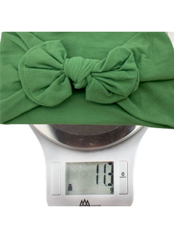 Syga Baby Girls Nylon Headbands Hairbands Hair Accessories Soft Comfortable Bow Headband Elastic Newborn Infant Toddlers Kids 0 6 Years Green - Image 5