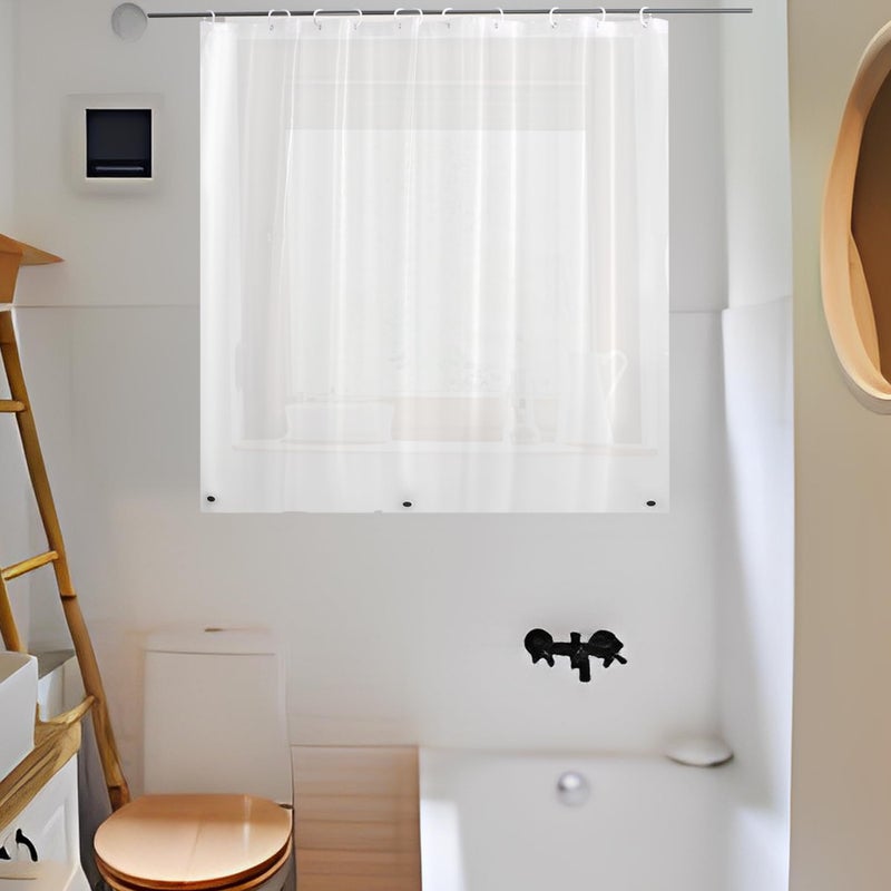 Absenk مقاوم للماء الستار دش مجعد للنافذة داخل دش فينيل الحمام ستارة 24 "" × 24 " - Image 1
