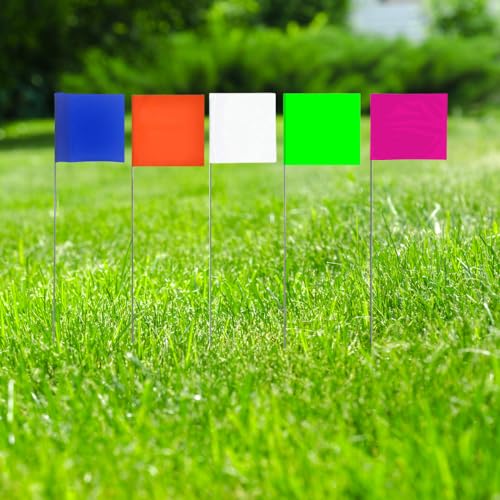 Swanson Tool Co. , Inc Swanson Tool Co FLM15100 2.5-Inch by 3.5-Inch Marking Flags with 15-Inch Wire Staffs, Lime, 100-Pack - Image 4