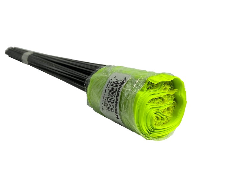 Swanson Tool Co. , Inc Swanson Tool Co FLM15100 2.5-Inch by 3.5-Inch Marking Flags with 15-Inch Wire Staffs, Lime, 100-Pack - Image 5