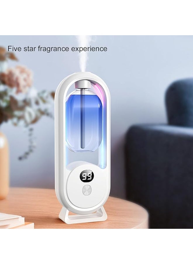 Smart Automatic Aromatherapy Diffuser Air Freshener – Dual Display Screen, 360° Spray, LED Light, Timer, Rechargeable, Wall-Mounted or Tabletop – for Home, Office, Car (No Essential Oils Included) - Image 3