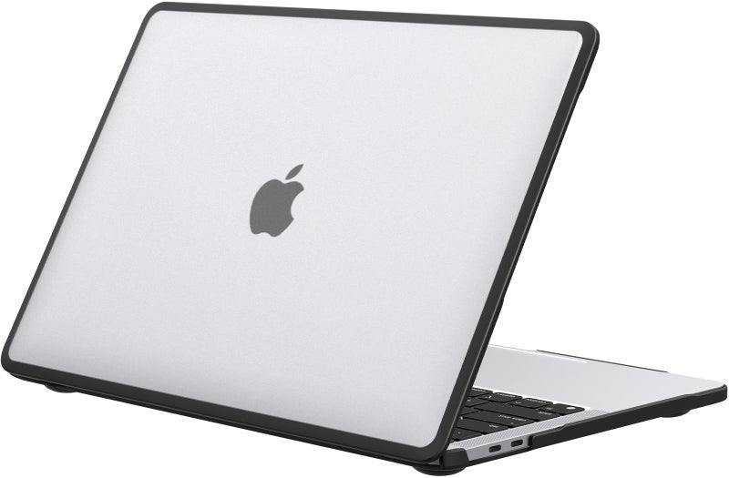 BlueSwan Anti-Cracking Hard Shell Case Compatible with MacBook Pro 13 inch, M2/M1 2025 2022-2017 A2338 A2289 A2251 A2159 A1989 A1706 A1708, Anti-Fingerprint Soft TPU Bumper, Frosted Clear - Image 1