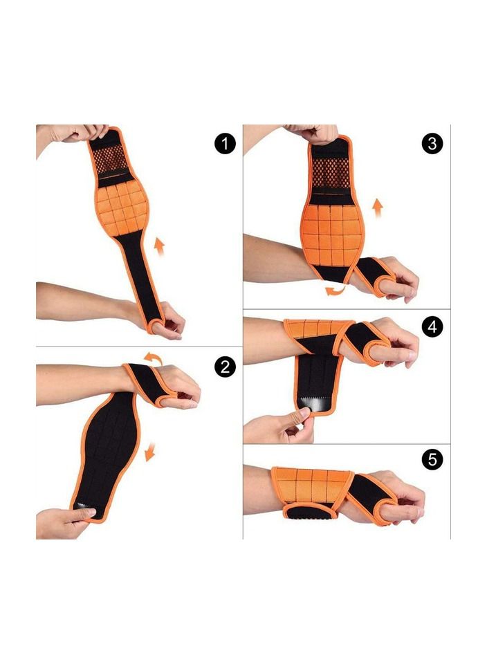 1-Piece Upgrade 16-Magnets Strong Magnetic Wristband Portable Tool,Electrican Wrist Strap Screws Nails Drill Bits Suction Holder - Image 3