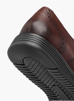 DUCHINI Mens Perforated Lace-Up Derby Shoes  - Image 4