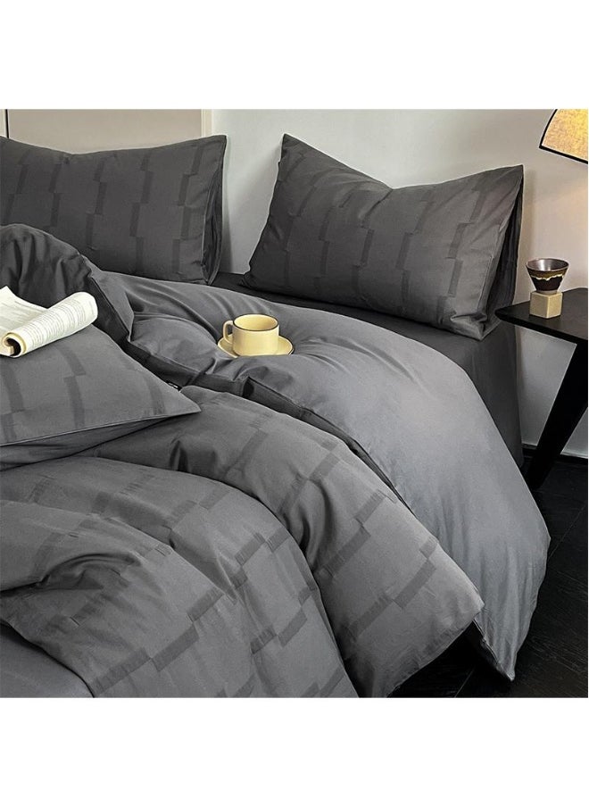 Generic 4-Piece Cotton Comfortable Set Bed Sheet Set Gift Birthday Gift Moving Gift  - Image 1