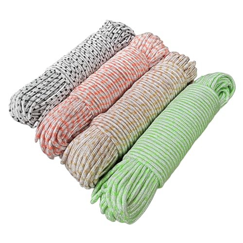 Kabi Aggro 40 Meter Heavy Duty Clothesline Rope (10 Meter Each Pack of 4) Adjustable, Anti-Slip Polyester Laundry Line for Indoor & Outdoor Drying – Strong, Multicolour Washing Line Rassi - Image 3