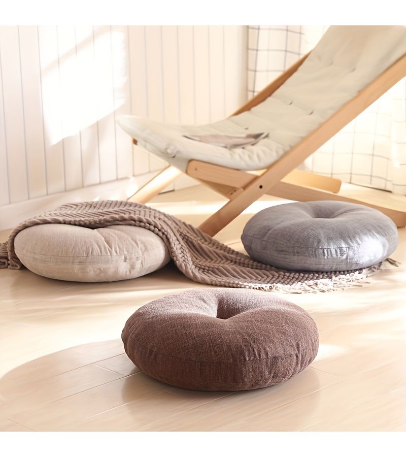 Grey Solid Floor Backrest Pillow Cushion For Couch Sofa Bed Living Room Home Decoration - Image 1