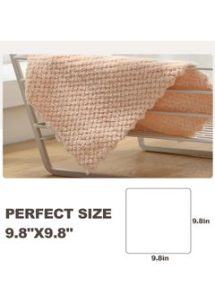 TAYRAN Dish Towels for Kitchen, 8 Pack Premium Coral Velvet Dish Cloths for Washing Dishes, Super Absorbent Coral Fleece Cleaning Cloths, Nonstick Oil Washable Fast Drying Rags  - Image 2