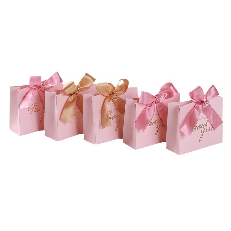 Pink Stamping Creative European Wedding Candy Box Grain Fruit Bag Gift Box Wedding Candy Box Wedding Candy Bag Spot - Image 5