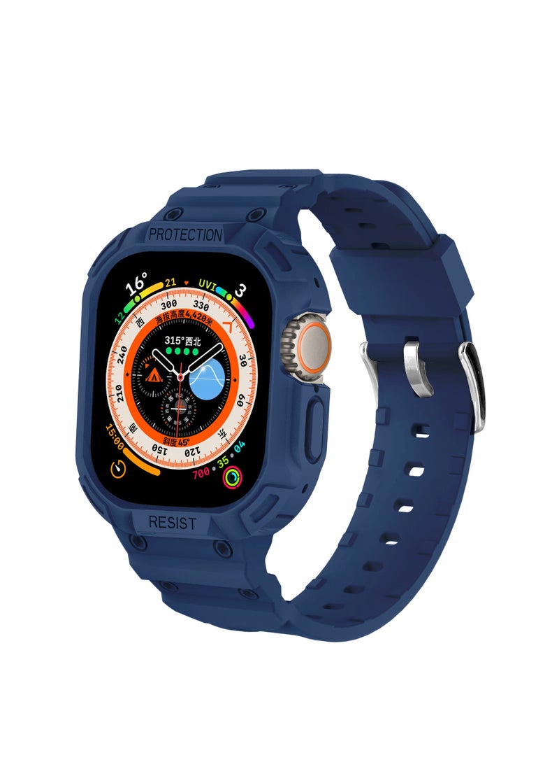 GULFLINK - Band Case Sports Wrist For Apple Watch 8 Ultra 49mm Blue - Image 1
