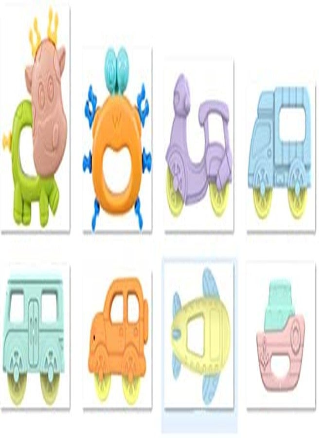 Gurbik Baby Rattle teether ABS Materials, Smooth Surface for Kids (Set of5) Multicolor - Image 5