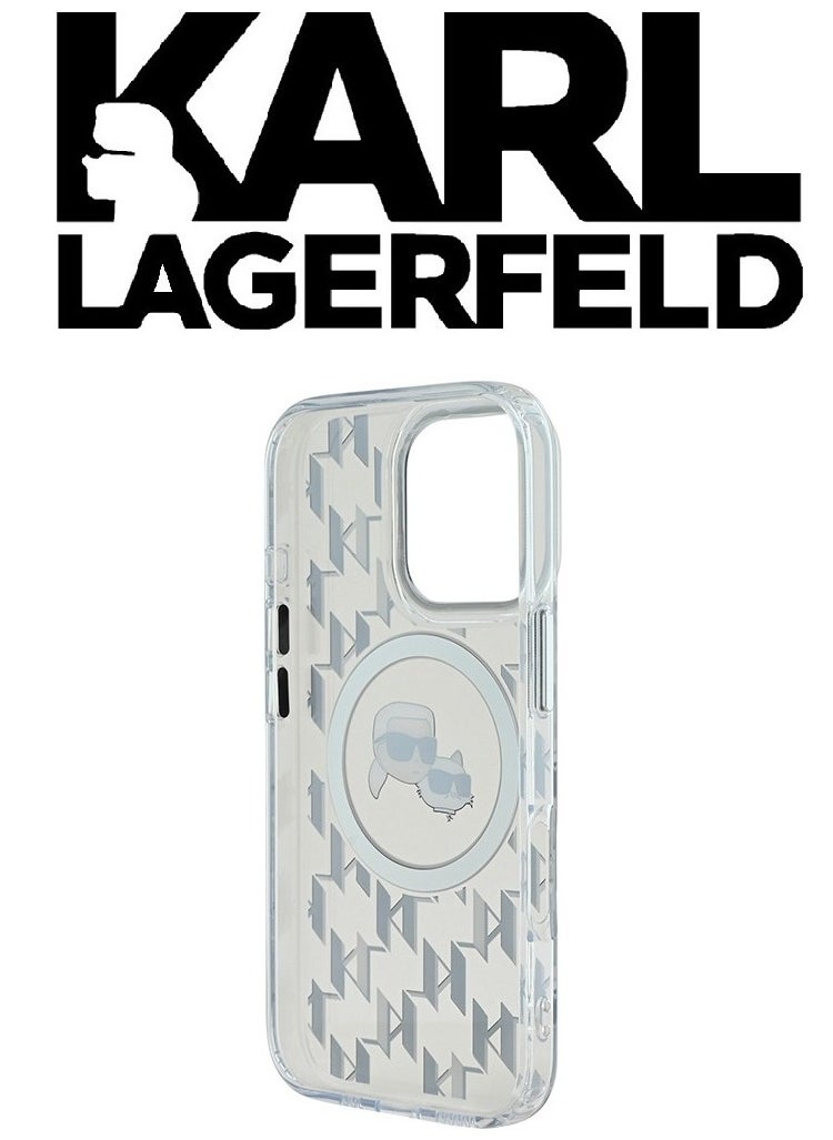 CG MOBILE - iPhone 16 Pro Case, supports wireless charging MagSafe, transparent with original logo and design approved by the global brand (KARL LAGERFELD). From CG Mobile. - Image 1