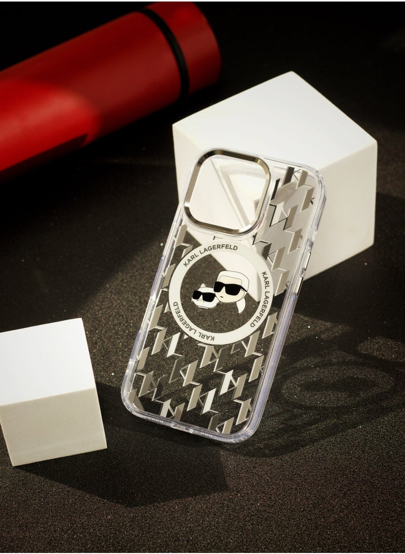 CG MOBILE - iPhone 16 Pro Case, supports wireless charging MagSafe, transparent with original logo and design approved by the global brand (KARL LAGERFELD). From CG Mobile. - Image 1