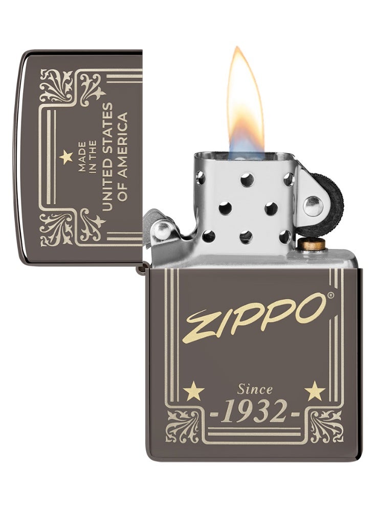 Zippo 48715 150 Zippo Framed Design Black Ice Windproof Lighter - Image 3