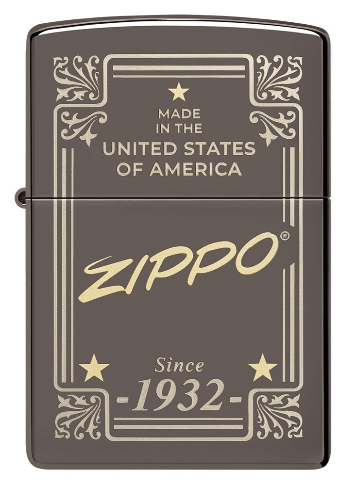 Zippo 48715 150 Zippo Framed Design Black Ice Windproof Lighter - Image 2