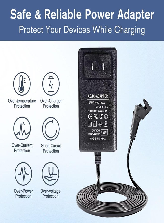 Ousaly Universal Power Cord for Wall Plug-in Recliner Chair-2-Pin Adapter for Lift Chair,Recliner Sofa,Recliner Couch,29V 2A Recliner Power Supply Compatible with Most Makes & Models ZB-H290020A-C ZBPOWER - Image 4