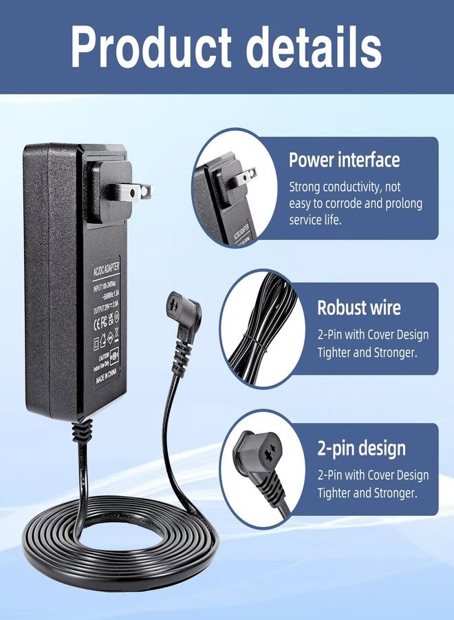 Ousaly Universal Power Cord for Wall Plug-in Recliner Chair-2-Pin Adapter for Lift Chair,Recliner Sofa,Recliner Couch,29V 2A Recliner Power Supply Compatible with Most Makes & Models ZB-H290020A-C ZBPOWER - Image 5