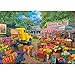 Libeder Farmers Market Puzzles for Adults 1000 PiecesVibrant Farm Stand Fresh Produce Bustling Market Scene Jigsaw Puzzle Finished Size is 276 x 197 - Image 2