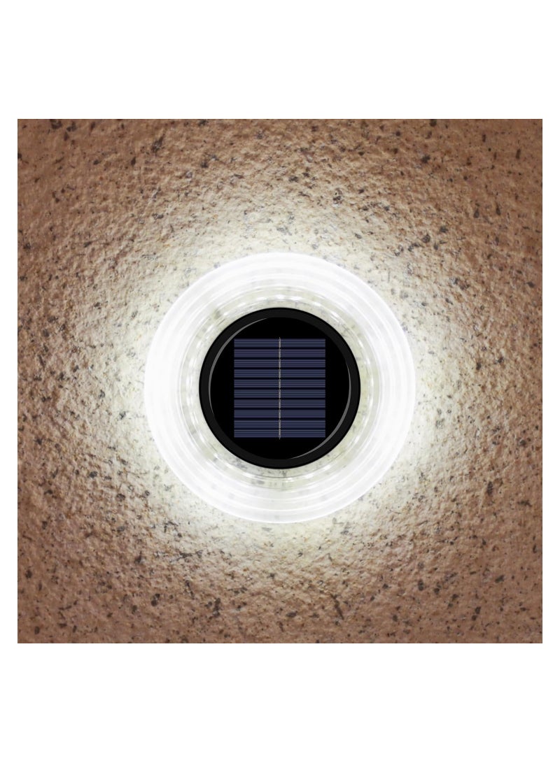 KASTWAVE Solar Ground Lights Outdoor Waterproof 28 LED, Bright Solar Powered Landscape Lights, Solar Lights for Outside Pathway, Wall, Deck, Fence (Cold White, 1 Pack) - Image 1