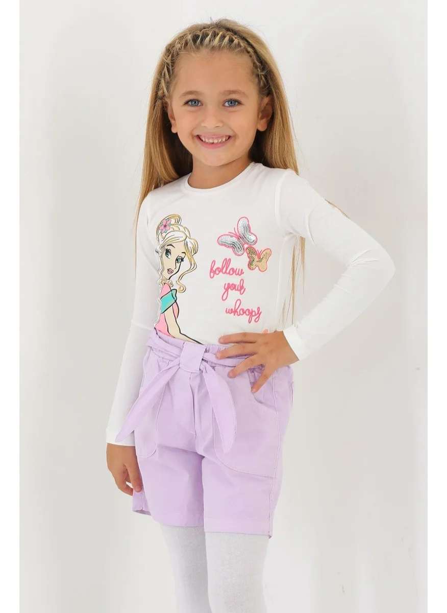 Zepkids Lilac Color Girl Shorts