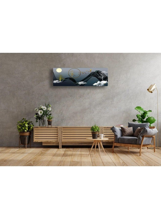 CLOUDTAIL CHOICE Printed Air Conditioning Dust Cover Folding Designer Ac Cover for Indoor Split Ac 1.5 ton (97 x 31 x 21 .5cm ) (CL_moonlight) - Image 3