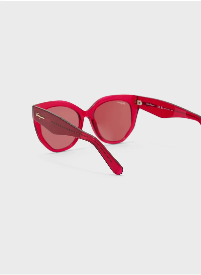 FERRAGAMO Cat Eye Shape Sunglasses