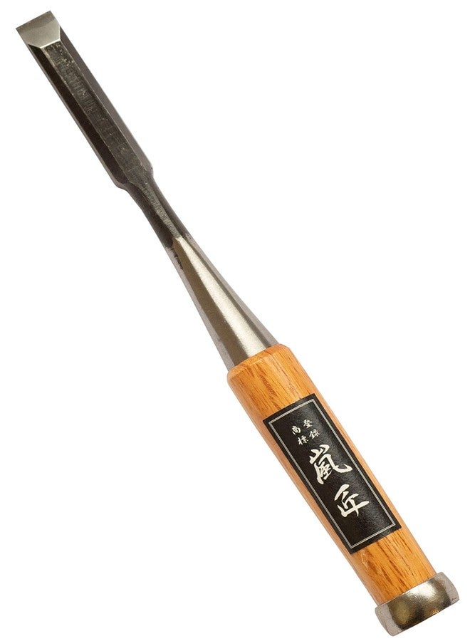 RANSHOU Japanese Chisel 12mm 1/2" Mortise Chisel Oire Nomi, Professional Wood Chisel for Woodworking, Japanese Red Oak Handle, Made in JAPAN - Image 1