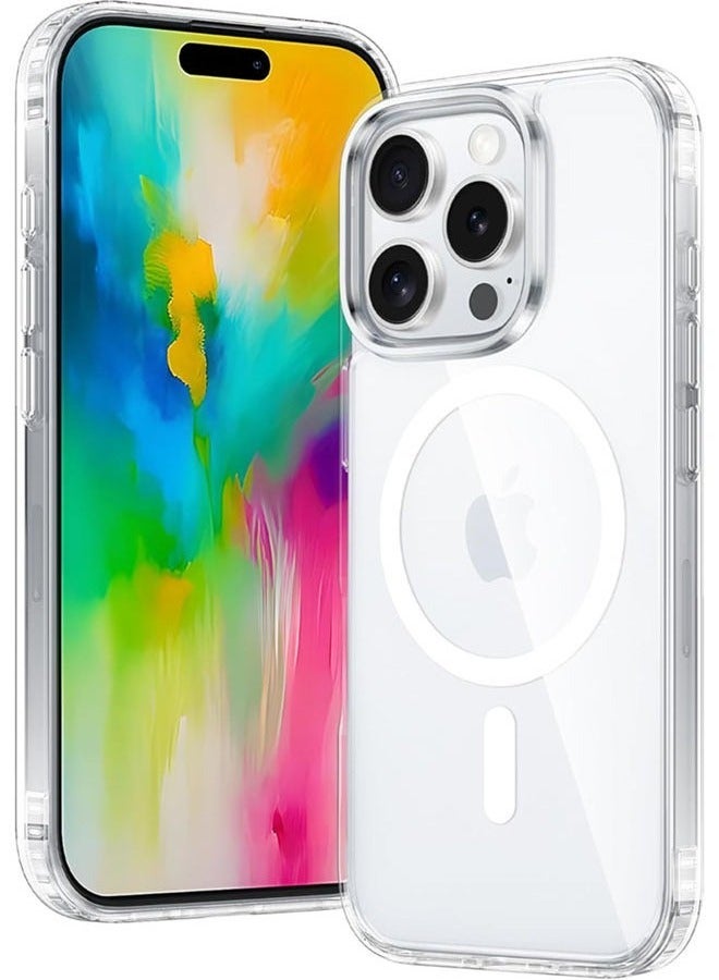 TIGER iPhone 16 Pro Max Case Cover Magsafe, Shockproof Protection, Anti-Yellow & Anti-Scratch | Slim Transparent Back Cover | Heavy-Duty Drop Protection | Soft TPU Bumper | Wireless Charging Compatible | Ultra-Clear Design | Fingerprint Resistant | Lightweight & Durable - Image 1