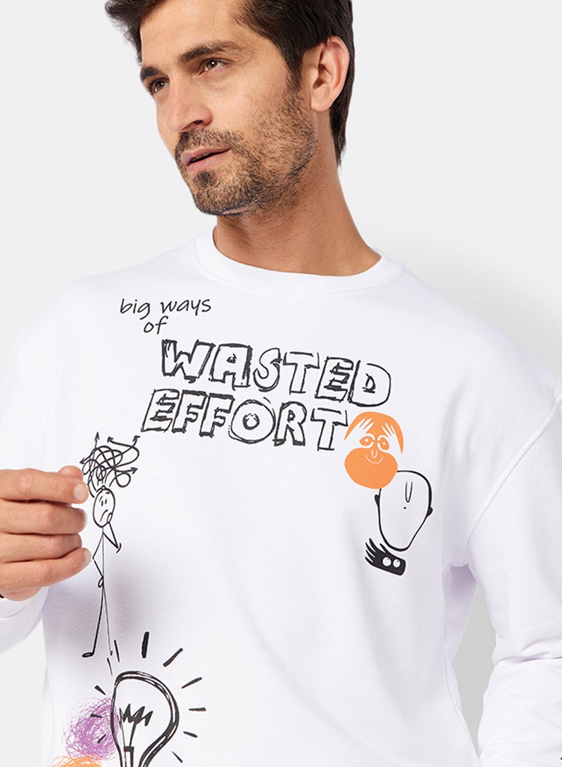 Coup Sketch Print Sweatshirt - Image 3