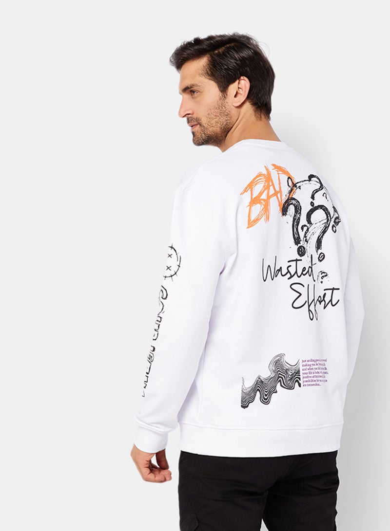 Coup Sketch Print Sweatshirt - Image 2
