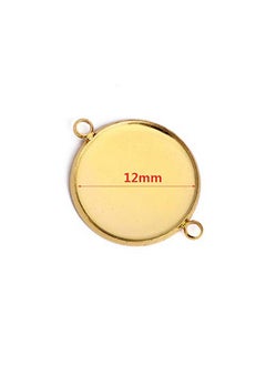 20Pcs Stainless Steel Cabochon Settings Trays Connector,12Mm Round Blank Pendant Trays Base For Necklace Earrings Bracelets Jewelry Making Diy Findings (Gold) - pzsku/ZD9CC765754415E9099E8Z/45/_/1733730278/b6bf4f0f-f2c6-4eb5-94b2-4729f345fcb0