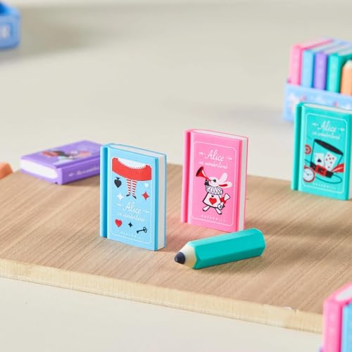 Crackles Erasers Pack of 12 – Includes 4 Book-Shaped & 3 Pencil-Shaped Erasers in Each Back – Perfect for School Supplies, Stationery, and Birthday Return Gifts - Image 3