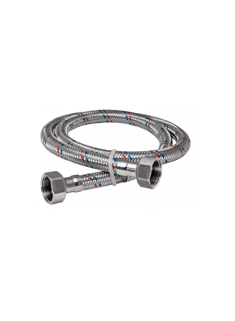 DANUBE HOME Milano Stainless Steel Braided Flexible Hose – Durable Plumbing Connector for Bathroom & Kitchen Fixtures, Anti-Corrosion, High-Pressure Resistant  60cm - Image 1