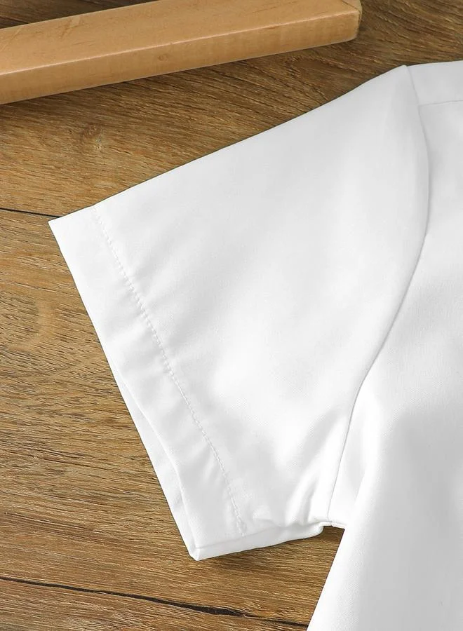 Take Two Take Two Boys White Polo T-Shirt and Shorts Set