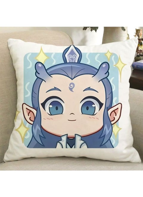 Which Surrounding Pillow, Which Ao Bing Ao Guang Ao Leap Shen Male Leopard Doll Diy Gift-Color:A10-Height:45x45cm Silky Bright Segment Double-sided Printing